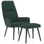 Relaxation armchair with footrest in dark green fabric by vidaXL, Armchairs - Ref: Foro24-3097773, Price: 146,76 €, Discount: %