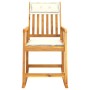 Silla mecedora con cojines madera maciza acacia de vidaXL, Sillas de jardín - Ref: Foro24-360025, Precio: 102,17 €