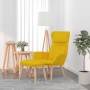 Senfgelber Relaxsessel aus Samt mit Hocker von vidaXL, Sessel - Ref: Foro24-3097827, Preis: 127,41 €, Rabatt: %