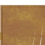 Puerta de jardín acero corten diseño hierba 105x180 cm