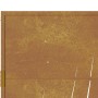 Puerta de jardín acero corten diseño hierba 105x205 cm