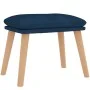 Entspannungssessel mit blauem Samthocker von vidaXL, Sessel - Ref: Foro24-3097830, Preis: 143,34 €, Rabatt: %