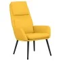 Sillón de relax con reposapiés tela amarillo mostaza de vidaXL, Sillones - Ref: Foro24-3097775, Precio: 126,72 €, Descuento: %