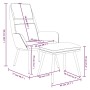 Relaxsessel mit Fußstütze senfgelber Stoff von vidaXL, Sessel - Ref: Foro24-3097775, Preis: 128,62 €, Rabatt: %