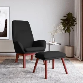 Relaxation armchair with black fabric stool by vidaXL, Armchairs - Ref: Foro24-3097877, Price: 160,62 €, Discount: %