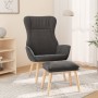 Entspannungssessel mit dunkelgrauem Stoffhocker von vidaXL, Sessel - Ref: Foro24-3097883, Preis: 146,45 €, Rabatt: %