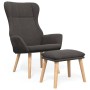 Entspannungssessel mit dunkelgrauem Stoffhocker von vidaXL, Sessel - Ref: Foro24-3097883, Preis: 146,45 €, Rabatt: %