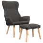 Entspannungssessel mit dunkelgrauem Stoffhocker von vidaXL, Sessel - Ref: Foro24-3097883, Preis: 146,45 €, Rabatt: %