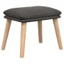 Relaxation armchair with dark gray fabric stool by vidaXL, Armchairs - Ref: Foro24-3097883, Price: 143,77 €, Discount: %