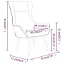 Relaxation armchair with dark gray fabric stool by vidaXL, Armchairs - Ref: Foro24-3097883, Price: 143,77 €, Discount: %