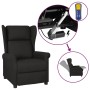 Sillón orejero reclinable eléctrico tela negro de vidaXL, Sillones - Ref: Foro24-3098321, Precio: 291,59 €