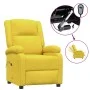 Yellow Fabric Electric Recliner by vidaXL, Armchairs - Ref: Foro24-3100365, Price: 241,00 €, Discount: %