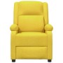 Sillón reclinable eléctrico de tela amarillo de vidaXL, Sillones - Ref: Foro24-3100365, Precio: 260,42 €, Descuento: %