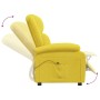 Yellow Fabric Electric Recliner by vidaXL, Armchairs - Ref: Foro24-3100365, Price: 260,42 €, Discount: %