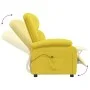 Yellow Fabric Electric Recliner by vidaXL, Armchairs - Ref: Foro24-3100365, Price: 241,00 €, Discount: %
