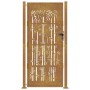 Puerta de jardín acero corten diseño bambú 105x205 cm