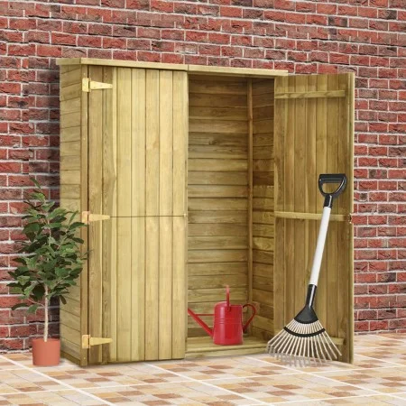 Garden tool shed impregnated pine wood 123x50x171 cm by vidaXL, Sheds - Ref: Foro24-46361, Price: 311,43 €, Discount: %