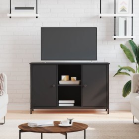 Schwarzer TV-Schrank aus Holzwerkstoff, 100 x 35 x 65 cm von vidaXL, TV-Möbel - Ref: Foro24-832778, Preis: 78,15 €, Rabatt: %