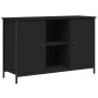 Schwarzer TV-Schrank aus Holzwerkstoff, 100 x 35 x 65 cm von vidaXL, TV-Möbel - Ref: Foro24-832778, Preis: 78,15 €, Rabatt: %
