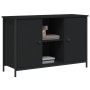 Schwarzer TV-Schrank aus Holzwerkstoff, 100 x 35 x 65 cm von vidaXL, TV-Möbel - Ref: Foro24-832778, Preis: 78,15 €, Rabatt: %