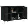 Schwarzer TV-Schrank aus Holzwerkstoff, 100 x 35 x 65 cm von vidaXL, TV-Möbel - Ref: Foro24-832778, Preis: 78,15 €, Rabatt: %