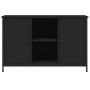 Schwarzer TV-Schrank aus Holzwerkstoff, 100 x 35 x 65 cm von vidaXL, TV-Möbel - Ref: Foro24-832778, Preis: 78,15 €, Rabatt: %