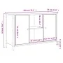 Black engineered wood TV cabinet 100x35x65 cm by vidaXL, TV Furniture - Ref: Foro24-832778, Price: 77,21 €, Discount: %
