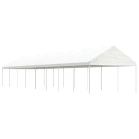 Gazebo with white polyethylene roof 17.84x4.08x3.22 m by vidaXL, Tents and gazebos - Ref: Foro24-3155516, Price: 670,86 €, Di...