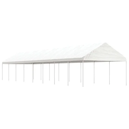 Pavillon mit weißem Polyethylendach 17,84 x 4,08 x 3,22 m von vidaXL, Zelte und Pavillons - Ref: Foro24-3155516, Preis: 670,8...