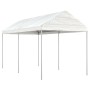 Pavillon mit weißem Polyethylendach 4,46 x 2,28 x 2,69 m von vidaXL, Zelte und Pavillons - Ref: Foro24-3155502, Preis: 147,79...