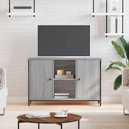 Sonoma gray engineered wood TV cabinet 100x35x65 cm by vidaXL, TV Furniture - Ref: Foro24-832781, Price: 89,54 €, Discount: %