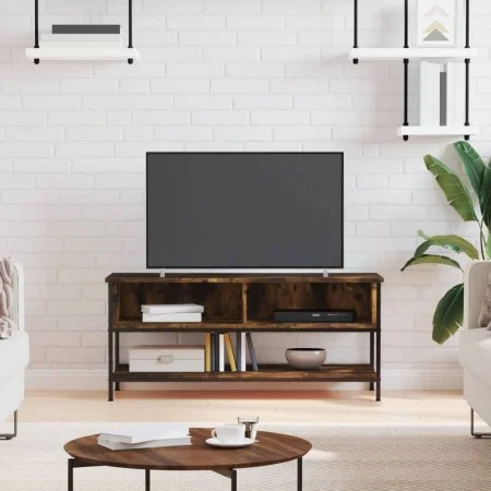 Smoked oak plywood TV cabinet 100x35x45 cm by vidaXL, TV Furniture - Ref: Foro24-832785, Price: 64,60 €, Discount: %