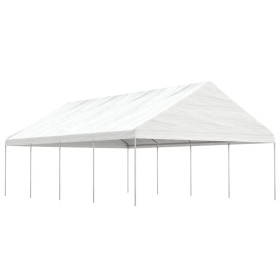 Pavillon mit weißem Polyethylendach 8,92 x 5,88 x 3,75 m von vidaXL, Zelte und Pavillons - Ref: Foro24-3155520, Preis: 511,27...