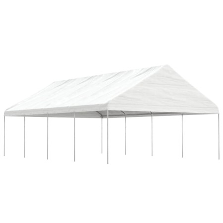 Pavillon mit weißem Polyethylendach 8,92 x 5,88 x 3,75 m von vidaXL, Zelte und Pavillons - Ref: Foro24-3155520, Preis: 511,27...