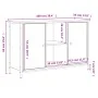 TV-Möbel aus brauner Eiche 100x35x65 cm von vidaXL, TV-Möbel - Ref: Foro24-832782, Preis: 84,26 €, Rabatt: %