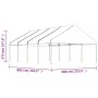 Pavillon mit weißem Polyethylendach 8,92 x 5,88 x 3,75 m von vidaXL, Zelte und Pavillons - Ref: Foro24-3155520, Preis: 502,63...