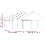 Pavillon mit weißem Polyethylendach 8,92 x 5,88 x 3,75 m von vidaXL, Zelte und Pavillons - Ref: Foro24-3155520, Preis: 511,27...