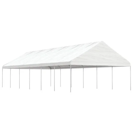 Cenador con techo polietileno blanco 13,38x5,88x3,75 m de vidaXL, Carpas y cenadores - Ref: Foro24-3155522, Precio: 755,45 €,...