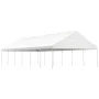 Gazebo with white polyethylene roof 13.38x5.88x3.75 m by vidaXL, Tents and gazebos - Ref: Foro24-3155522, Price: 755,57 €, Di...