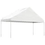 Gazebo with white polyethylene roof 13.38x5.88x3.75 m by vidaXL, Tents and gazebos - Ref: Foro24-3155522, Price: 755,57 €, Di...