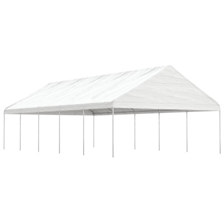 Gazebo with white polyethylene roof 11.15x5.88x3.75 m by vidaXL, Tents and gazebos - Ref: Foro24-3155521, Price: 601,01 €, Di...