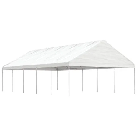 Pavillon mit weißem Polyethylendach 11,15 x 5,88 x 3,75 m von vidaXL, Zelte und Pavillons - Ref: Foro24-3155521, Preis: 605,4...