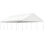 Gazebo with white polyethylene roof 11.15x5.88x3.75 m by vidaXL, Tents and gazebos - Ref: Foro24-3155521, Price: 601,01 €, Di...