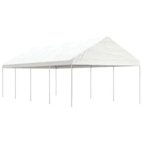 Gazebo with white polyethylene roof 8.92x4.08x3.22 m by vidaXL, Tents and gazebos - Ref: Foro24-3155512, Price: 343,40 €, Dis...