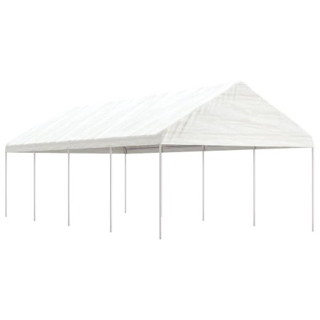 Pavillon mit weißem Polyethylendach 8,92x4,08x3,22 m von vidaXL, Zelte und Pavillons - Ref: Foro24-3155512, Preis: 347,81 €, ...