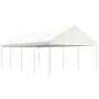 Gazebo with white polyethylene roof 8.92x4.08x3.22 m by vidaXL, Tents and gazebos - Ref: Foro24-3155512, Price: 343,40 €, Dis...