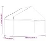 Pavillon mit weißem Polyethylendach 17,84 x 5,88 x 3,75 m von vidaXL, Zelte und Pavillons - Ref: Foro24-3155524, Preis: 956,2...