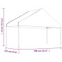 Pavillon mit weißem Polyethylendach 17,84 x 5,88 x 3,75 m von vidaXL, Zelte und Pavillons - Ref: Foro24-3155524, Preis: 971,7...