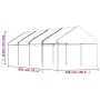 Gazebo with white polyethylene roof 8.92x4.08x3.22 m by vidaXL, Tents and gazebos - Ref: Foro24-3155512, Price: 343,40 €, Dis...