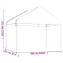 Gazebo with white polyethylene roof 8.92x4.08x3.22 m by vidaXL, Tents and gazebos - Ref: Foro24-3155512, Price: 343,40 €, Dis...